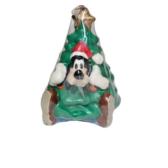 Disney Goofy Christmas Tree Figural Candle 4" Enesco1995 Tree-rrific vintage - Picture 2 of 7